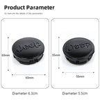 Car Tire Center Cap 63mm/55mm For Jeep Renegade Compass Grand Cherokee Wrangler jk Gladiator Patriot Liberty Commander Trailhawk