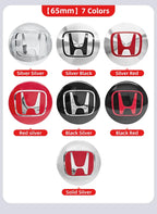 4pcs 56mm 60mm 65mm Car Wheel Center Covers Badge Sticker Stickers For Honda Civic XR-V HR-V Accord Odyssey CRV Insight Fit