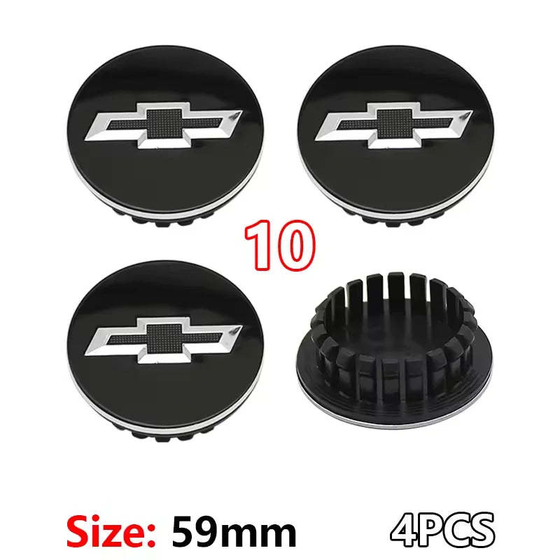 4PCS ABS Wheel Center Covers Hub Caps Badge for Chevrolet Malibu AVEO Corvette CRUZE EQUINOx IMPALA LACETTI TRAX ORLANDO Car Acc