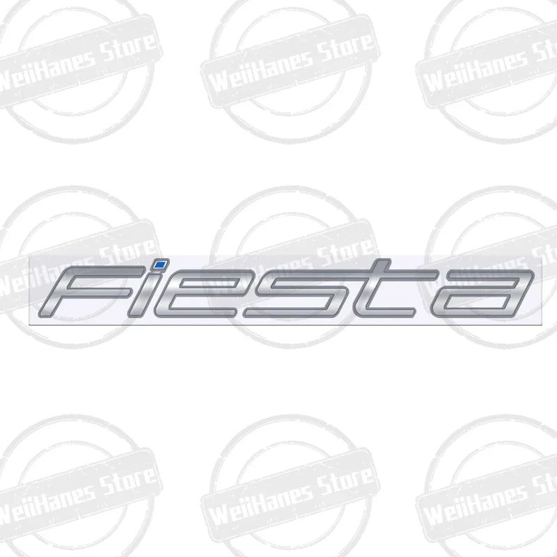 Metal 3D For Ford Fiesta Edge Badge Letter Logo Car Rear Trunk Body Sticker Emblem Glossy Black Accessories