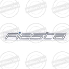 Metal 3D For Ford Fiesta Edge Badge Letter Logo Car Rear Trunk Body Sticker Emblem Glossy Black Accessories