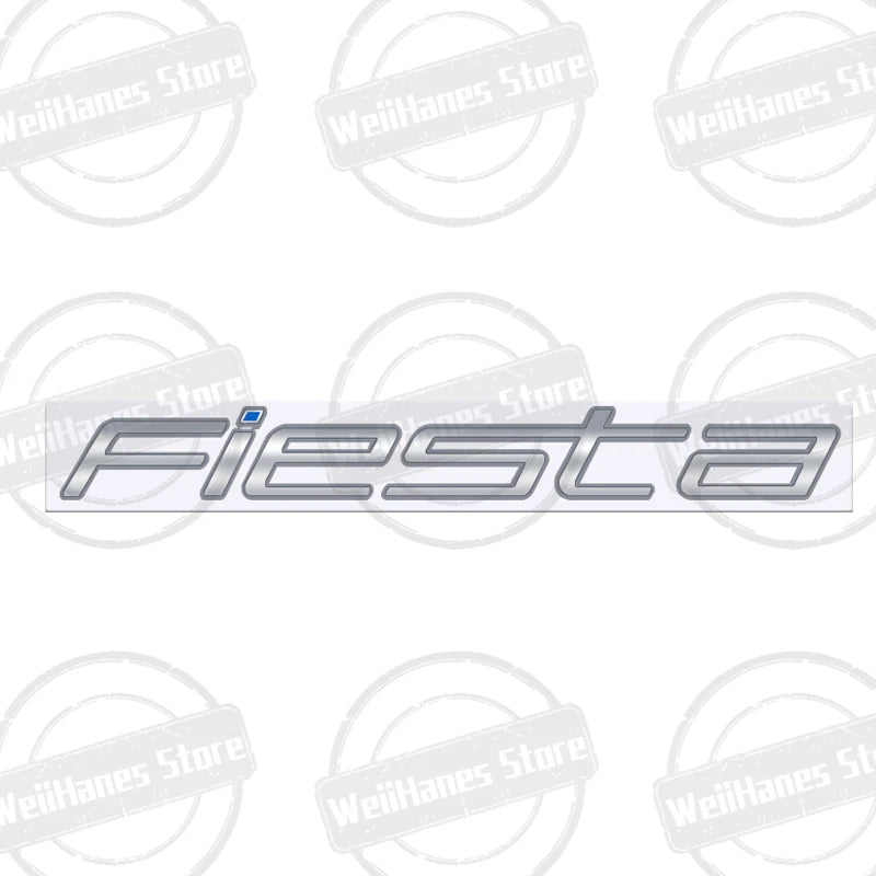 Metal 3D For Ford Fiesta Edge Badge Letter Logo Car Rear Trunk Body Sticker Emblem Glossy Black Accessories