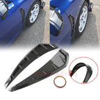 Pairs 35cm Car Fender Side Air Vent Cover Trim Modified Carbon Fiber Black Fender Side Gills Universal Air Vent Decorative Stick