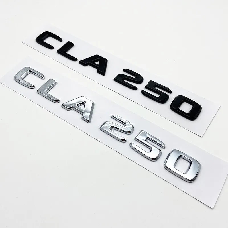 3D Letters CLA180 CLA200 CLA220 CLA250 CLA260 4Matic ABS Emblem for Mercedes Benz C118 Car Fender Trunk Rear Logo Sticker