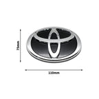 3D Car Logo Modified Car Logo Badges Front And Rear Logo Silver For Toyota Hybrid Series Prado Highlander Camry Corolla Styling