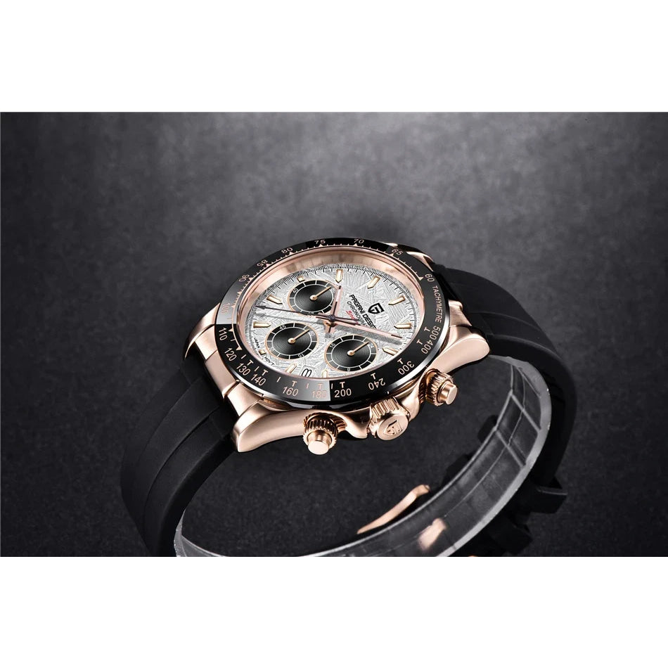 40mm New V2 PAGANI DESIGN Classic fashion Men Quartz Watches Sapphire Retro Chronograph Stainless Steel Waterproof Watch for Men