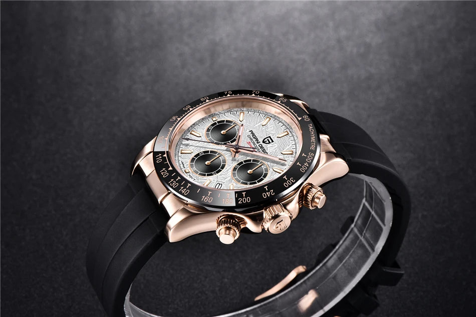 40mm New V2 PAGANI DESIGN Classic fashion Men Quartz Watches Sapphire Retro Chronograph Stainless Steel Waterproof Watch for Men