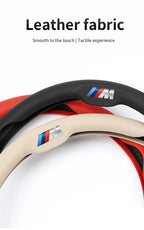 Perforated Breathable Leather Car Steering Wheel Cover Accessories For BMW E90 G80 M3 G30 M5 F82 F83 F20 F21 G42 F95 F96 G06 G07