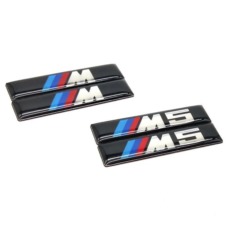 Metal Car Door Side Label Stickers for BMW M Power Performance M3 M5 Personalized Modification Stickers Auto Accessories
