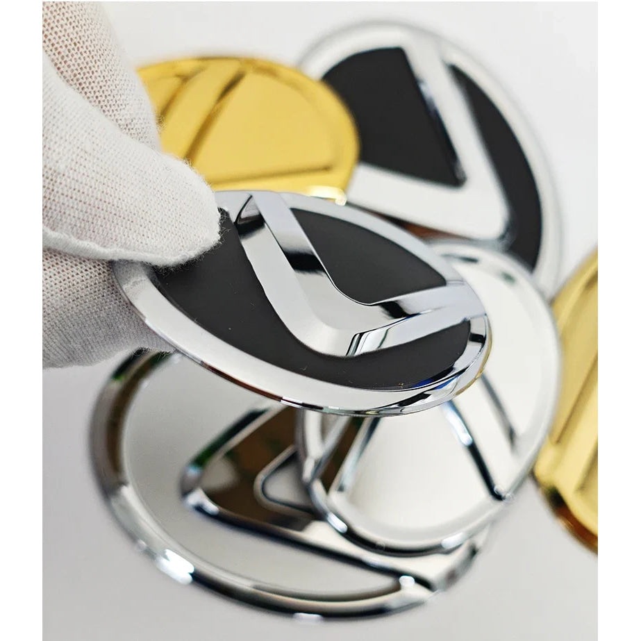 For Lexus ES240 ES250 IS250 LX460 RX270 RX300 RX350 65mm 77mm Metal Steering Wheel Emblem Logo Badge Sticker Decal Accessory