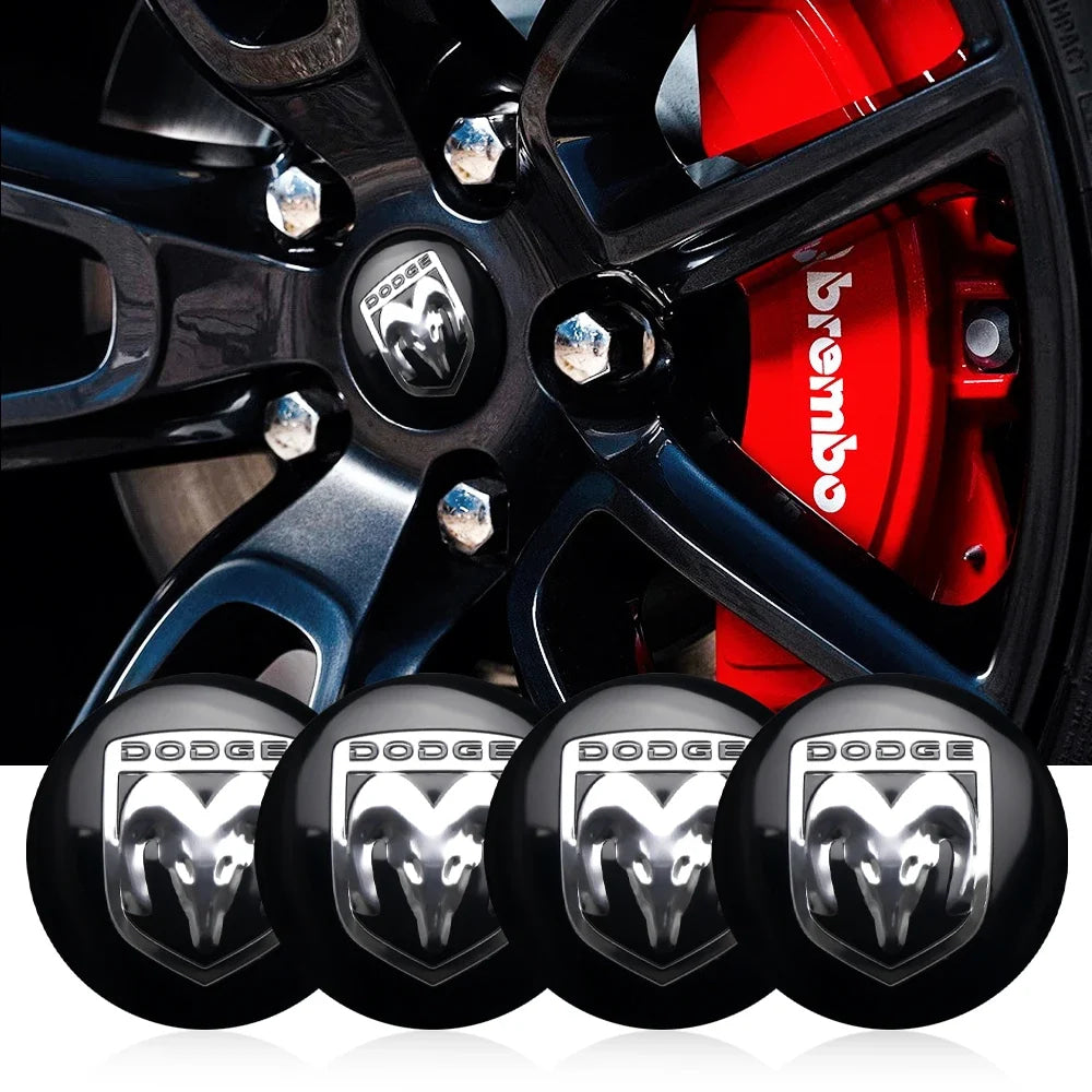 56MM Car Wheel Center Cover Sticker Hub Cap Accessories For Dodge Durango Caliber Dakota Neon SRT SXT Nitro Avenger Dart Viper
