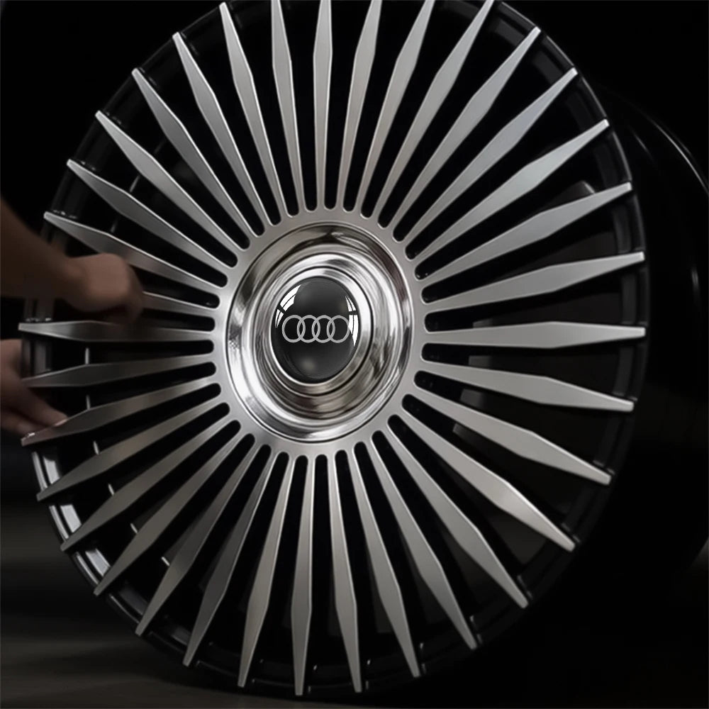 4PCS 183MM Car Wheel Center Hub Caps Tire Rim Cover Auto Accessories For Audi Sline Q4 A4 A6 A7 A5 A3 Q3 Q5 Q2 A1 A8 TT S1 S3 Q7