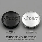 4Pcs/set Anti-Rust Snap-On Wheel Center Hub Caps Center Covers for Jeep Renegade Compass Wrangler JK Patriot Grand Cherokee SRT