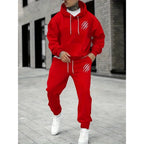 2025 Men's Fall Printed Hoodie and Jogger Set - Perfect for School Start Season men clothes tracksuit mens clothes funny suit