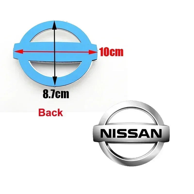 3D ABS New Emblem Car Front Rear Logo for Nissan Tiida Sentra Teana X Trail T30 T32 Almera Kicks Micra Qashqai J10 J11 Leaf Juke