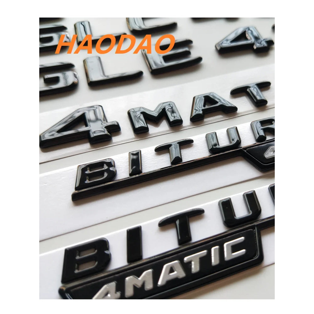 Gloss Black for Mercedes Benz GLE Coupe C292 W166 W167 GLE250d GLE350de GLE300d GLE350e GLE350d GLE400d GLE500e 4MATIC Emblems