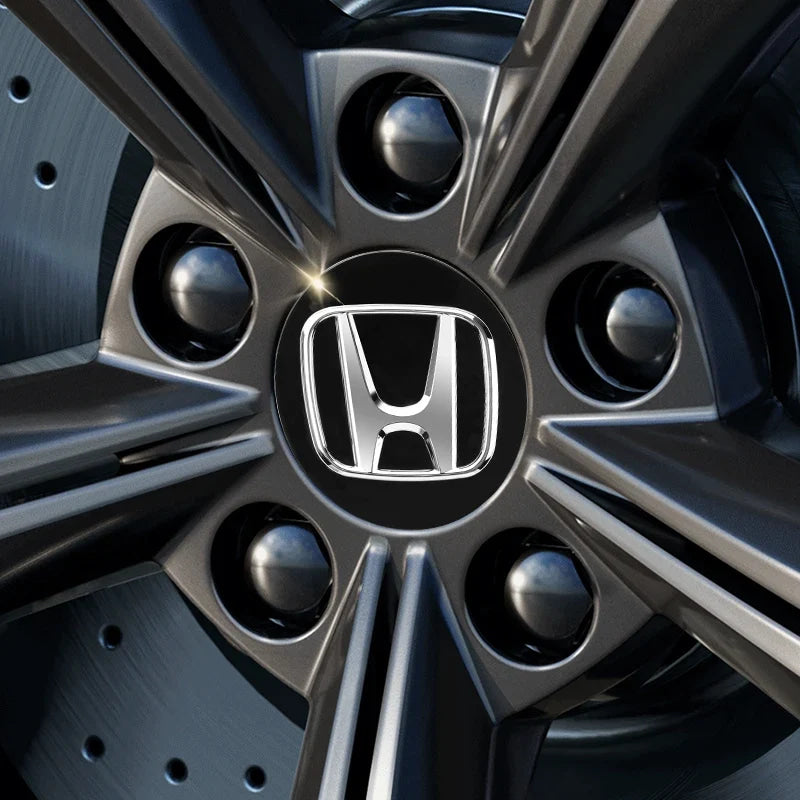 ABS Wheel Center Cap Wheels Tyre Car Wheel Center Cap Set Vehicles Cover For Honda Civic Fit Jazz Accord Pilot CRV Odyssey
