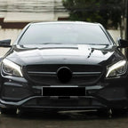 Chrome Silver AMG Style Front Bumper Grille For Mercedes Benz CLA-Class W117 2013-2019 CLA180 CLA200 CLA45 Front Grill Black