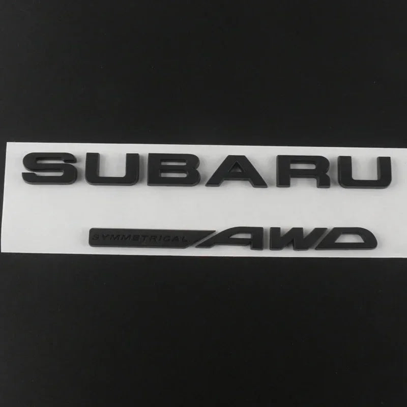 ABS Car Rear Trunk Sticker Emblem for Subaru WRX BRZ STI XV FORESTER IMPREZA LEGACY OUTBACK Auto Body Tail Letter Badge Decal