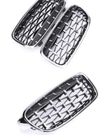 Kidney Front Racing Grille Chrome Black Silver Points Diamond Style Grill For BMW 3 Series F30 F31 2012-2019 320i 328i 330i 340i