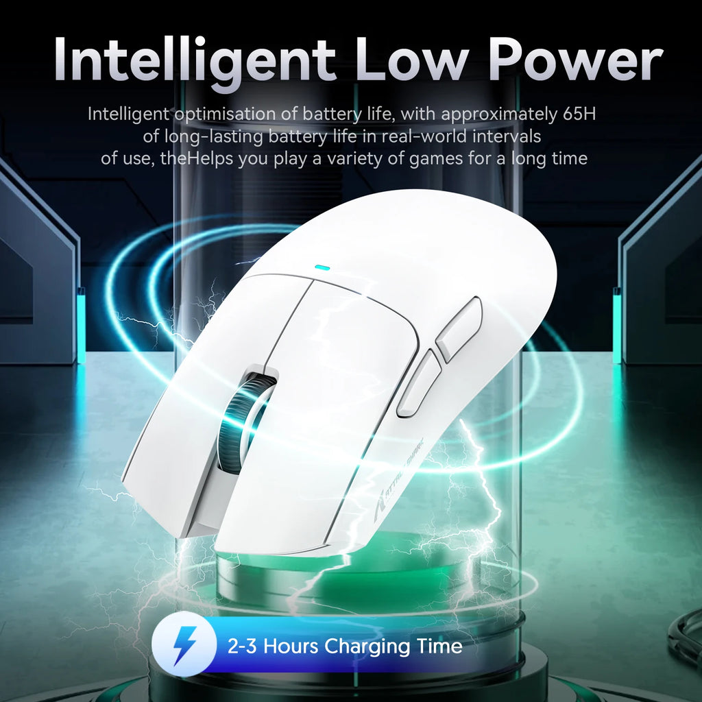 Attack Shark X11 Conexión tricodo 2,4 GHz/con cable/Bluetooth PAW3311 22K000DPI 400IPS RGB Ratón para juegos de PC