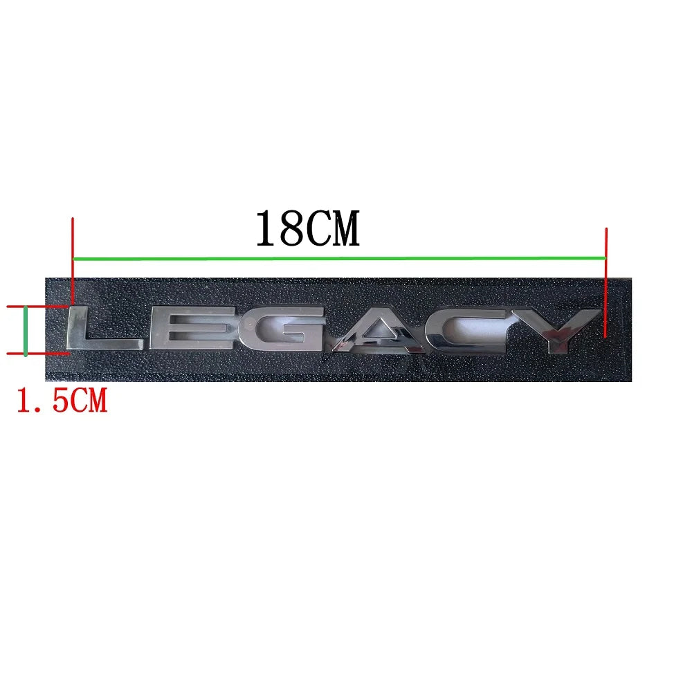 Car Letter Rear Trunk Decals Emblem Badge Sticker Front Engine Cover Sticker Decal Styling For Subaru LEGACY
