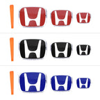 Car Logo Front Grille Trunk Steering Wheel Emblem Decorate Sticker For Honda 2006-2025 Civic FIT HRV Vezel Avancier Accessories