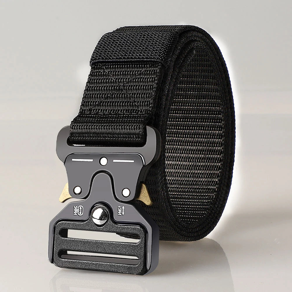 Cinturones tácticos versátiles para hombres: diseño duradero y ajustable, para entusiastas de los deportes al aire libre, par con pantalones vaqueros, para hombres y mujeres ﻿