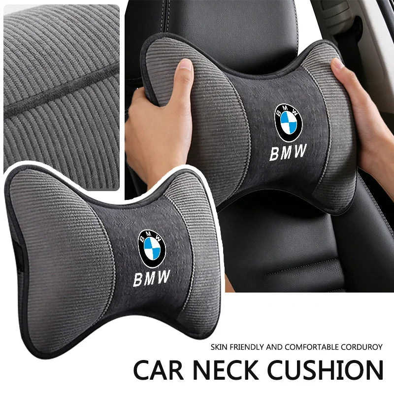 Car Seat Headrest Neck Support Pillow Soft Pad for BMW 2 5 6 7 Series F20 G20 G30 X1 X3 X4 X5 X6 F15 G05 Car Sticker Accessories