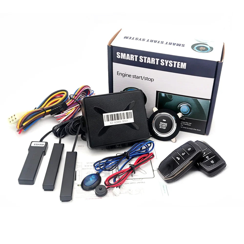 Kirbin Universal Car alarm with auto start Smart key Engine ignition autostart kit Automotive start stop For Toyota/Golf/Passat