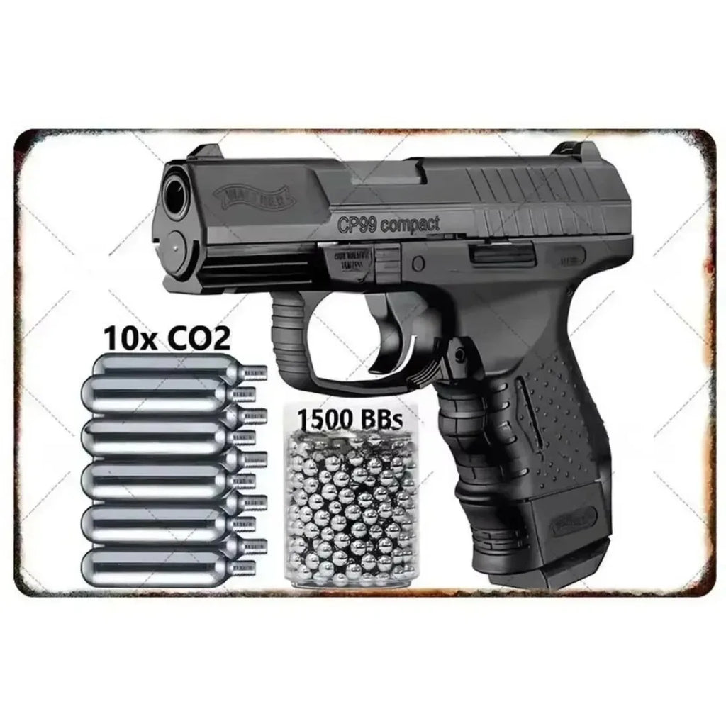 Letreros Metálicos con Forma de Pistola, que Exudan un Toque Militar, Ideales como Decoración de Pared en Cuartos de Hombre, Hogares, Cafeterías, Jardines, Clubes y Bares.