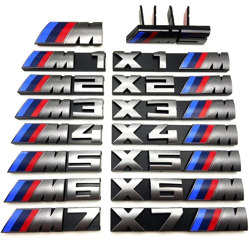 3D Rear Trunk Emblem Badge Logo Car Sticker BMW E46 E60 E64 F10 F20 F30 F06 F12 F13 E90 E92 E93 F80 F82 F87 M1 M2 M3 M4 M5 M6 M7