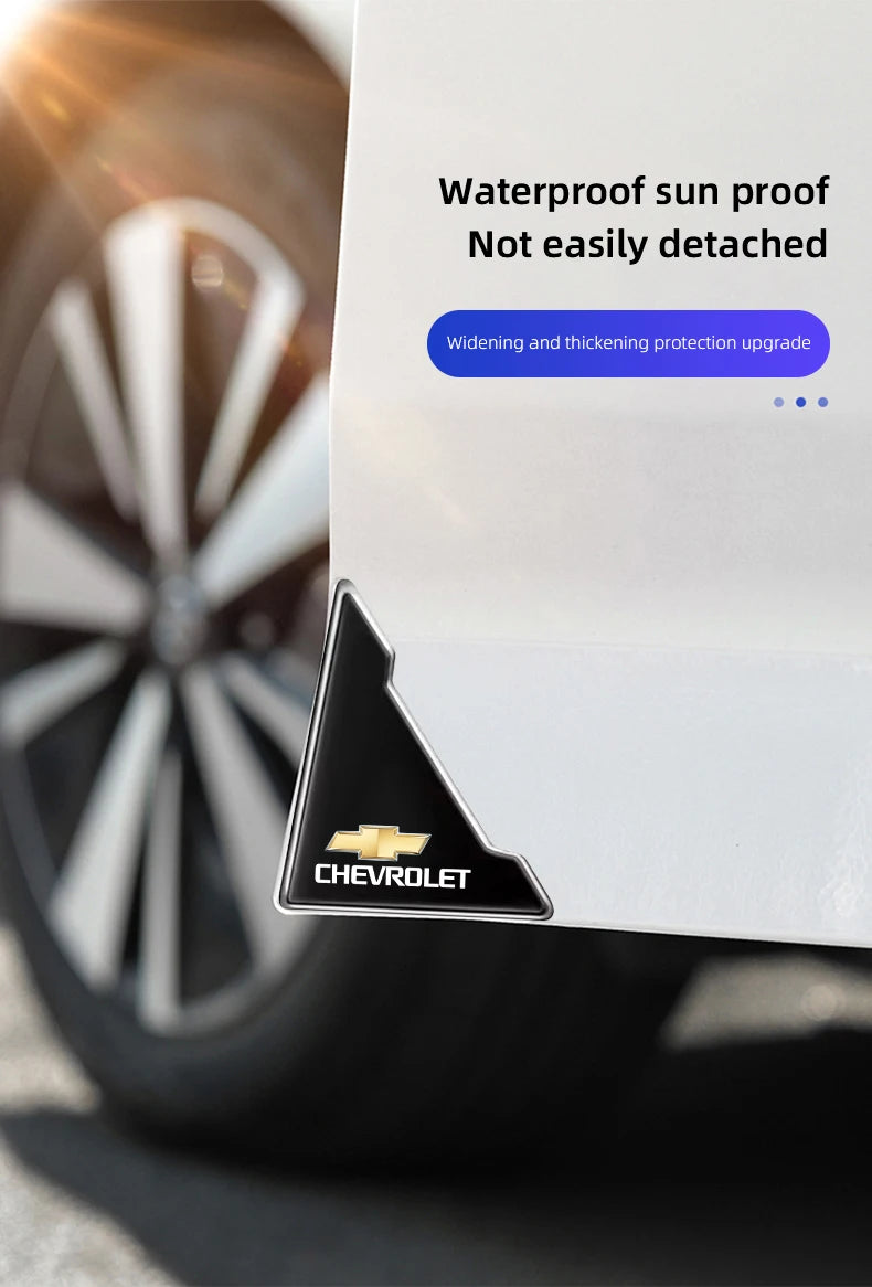 4Pcs Car Door Silicone Buffer Stickers Anticollision Anti Scratch For Chevrolet Spark Captiva Cruze Malibu Equinox Trax Camaro