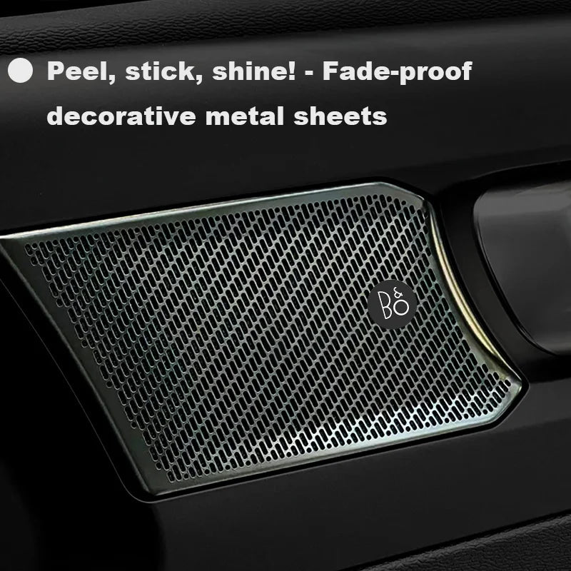 Chevrolet 3D Aluminum Car Audio Stickers Fit For Silverado Impala Malibu Equinox Cruze Camaro Tahoe/Suburban Blazer Spark Aveo