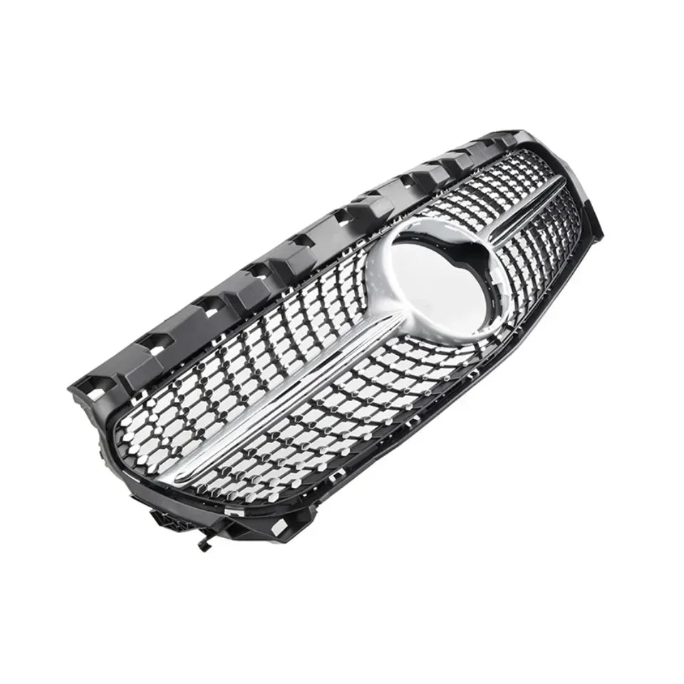 Chrome Silver AMG Style Front Bumper Grille For Mercedes Benz CLA-Class W117 2013-2019 CLA180 CLA200 CLA45 Front Grill Black