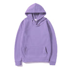 Men's and Women's Solid Color Pocket Hoodies Sports Fitness Sweatshirts Fashionable Casual Pullovers Multi Color