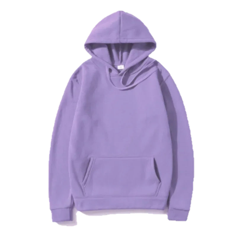 Men's and Women's Solid Color Pocket Hoodies Sports Fitness Sweatshirts Fashionable Casual Pullovers Multi Color