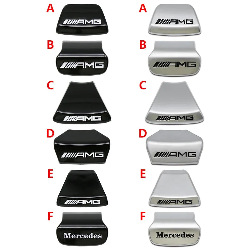 3D ABS Car Steering Wheel Emblem Sticker Badge For Mercedes Benz AMG W205 W206 W177 W168 W108 AMG W176 W204 W212 Accessories