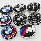 4pcs For BMW 50th E90 E60 F10 F20 G20 G30 E53 E85 E70 56mm 68mm Blue White Car Hub Cap Wheel Center Cap Emblem Badge Accessories