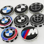 4pcs For BMW 50th E90 E60 F10 F20 G20 G30 E53 E85 E70 56mm 68mm Blue White Car Hub Cap Wheel Center Cap Emblem Badge Accessories