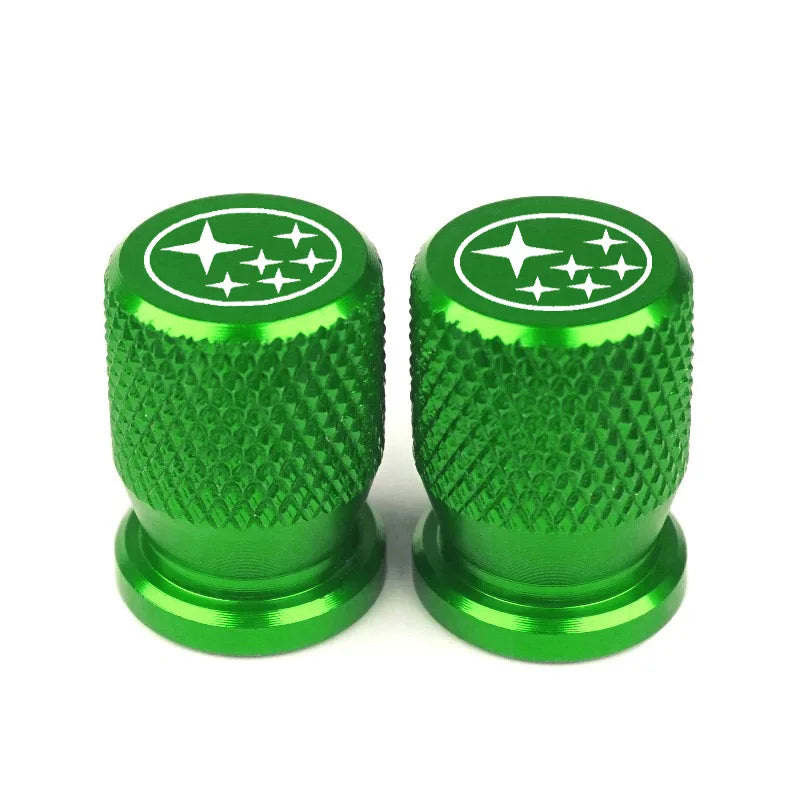 Wheel Tire Valves Tyre Stem for Subaru Impreza Forester Tribeca XV BRZ Air Caps car+accessories interior sticker decor styling