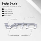 For Fujian Benz Mercedes Benz VITO 3D Metal Rear Trunk Emblem Badge Sticker Tailgate Body Letter Logo Decal Trim Car Accessory