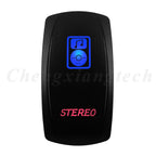 Waterproof 5 Pins SPST On/Off Rocker Switch Blue & Red Led 20A/12V 10A/24V Toggle Switch GPS for Cars,Trucks, RVs, Boats