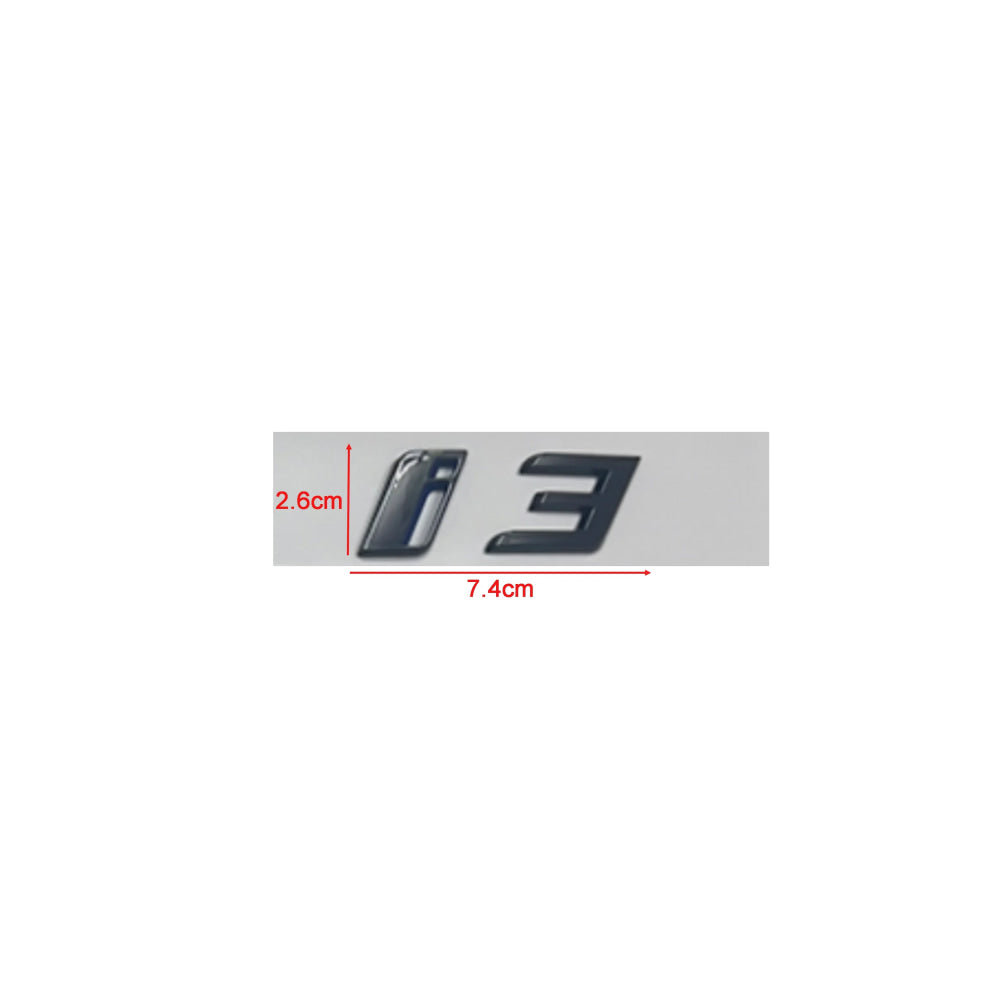 ABS Letters Numbers Glossy Black ix i3 i4 i7 iX ix3 iX4 ix7 Emblem for BMW X1 X3 X5 X6 GT Car Rear Logo Badge Sticker