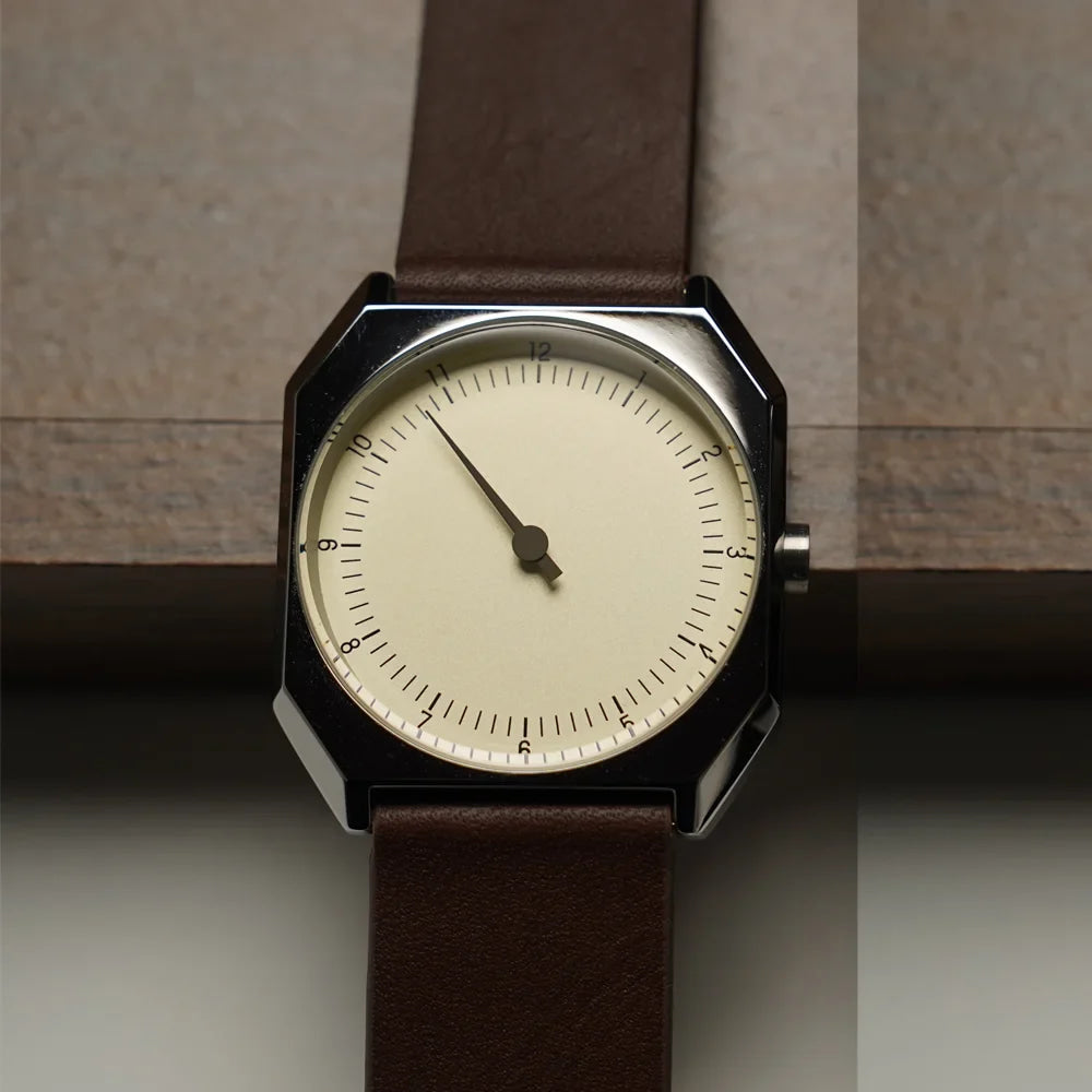 SKU Retro One Pointer Watch for Men luxury high quality Vintage Style Quartz Watch Unique Design Fashion Wristwatch for man men