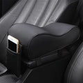 Almohadilla para reposabrazos de coche, cojín de protección de consola Central de cuero para coche, caja de almacenamiento de reposabrazos de espuma viscoelástica gruesa con bolsillo