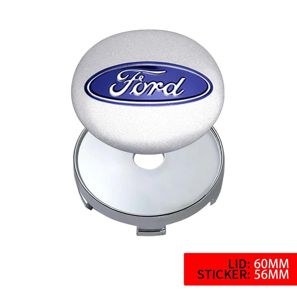 Ford Mustang ST Foose Accessorie 56MM Emblem Car Wheel Center Cap Sticker Decoration for Edge Fusion Shelby Explorer F150 Focus