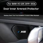 4Pcs Car Inner Door Bowl Guard Stainless Steel For BMW X5 G05 2019-2026 Car Door Handle Protective Trim Exterior Accessories