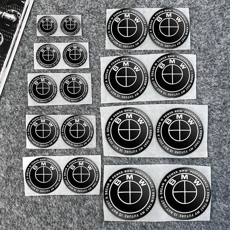 2Pcs Customized Car logo Decal Sticker for BMW E93 F10 F20 F30 F40 F15 F25 F26 F31 F49 F86 M3 M5 X3 G20 G30 Styling Accessories