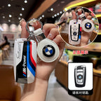 M-Power Logo Car Key Case Cover For BMW 530i 550i 320i 1 2 3 4 5 Series 118i 225i M240i F20 F21 F30 F31 F25 F01 F02 Accessories